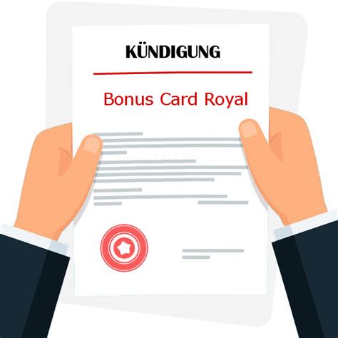 bonus royal card plus kündigen